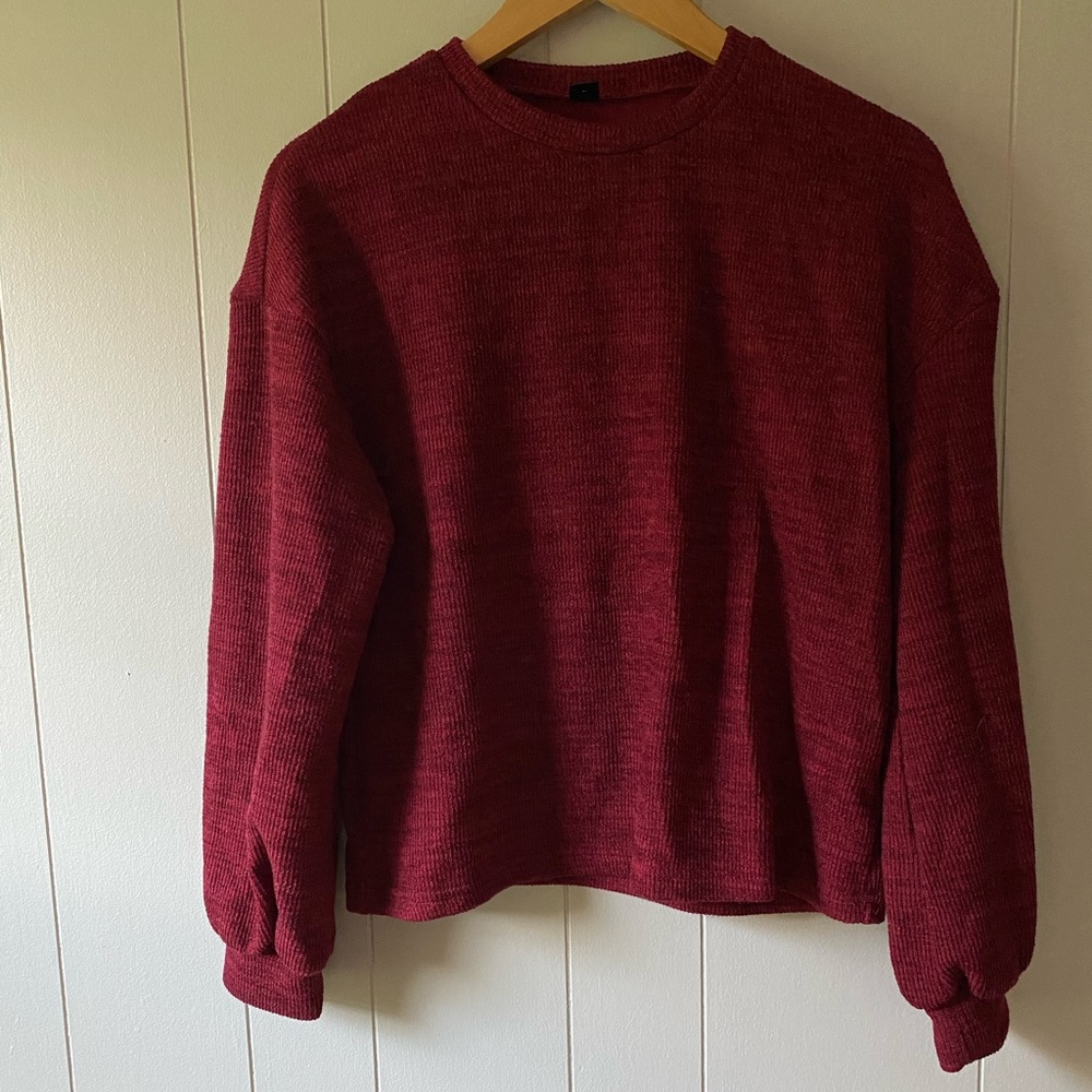 SHEIN maroon sweater. Size medium